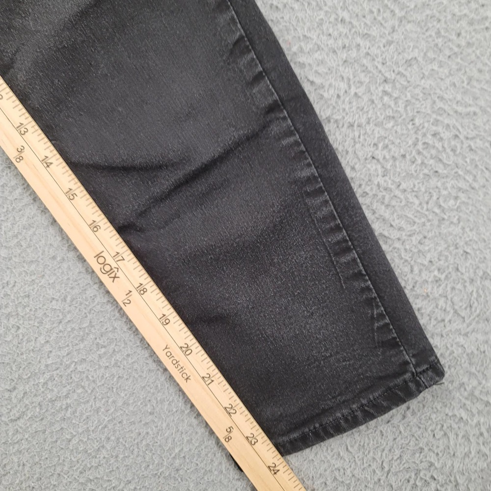 Lee Jeans Womens 6 Medium Black Denim Stretch Modern Series Midrise Fit Cropped - Picture 8 of 11